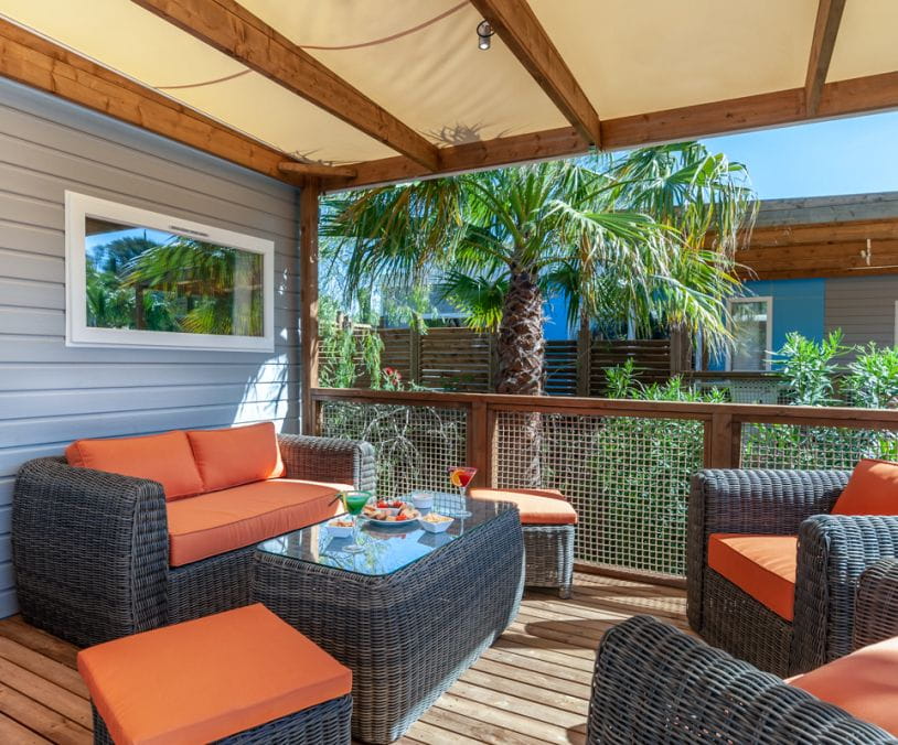Camping Fréjus Domaine du Colombier Terrasse Long Beach